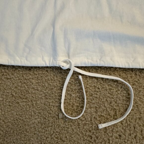 Express White Ruffle Sleeve Crop Top - Picture 3 of 3